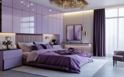 Beautiful home decoration ideas: How to incorporate wine lilac into your kitchen and bedroom design